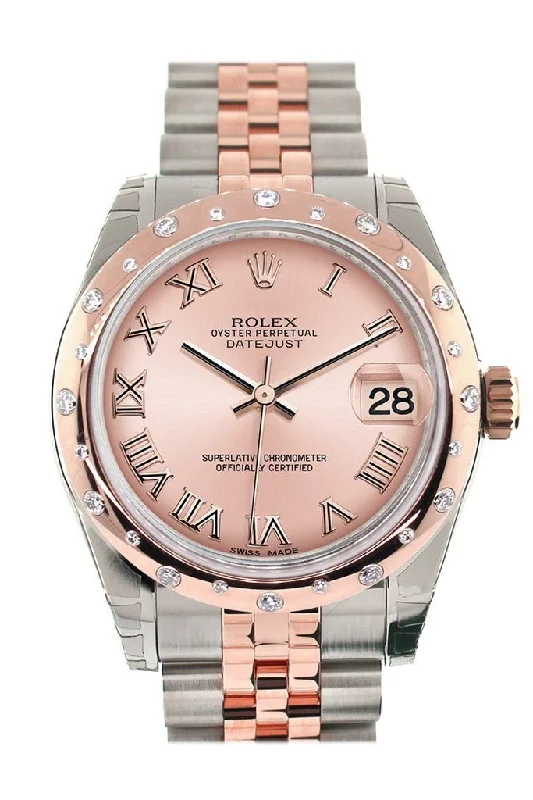 Luxury brand automatic watches for men Rolex Datejust 31 Pink Roman Dial Dome set with Diamond Bezel Ladies Watch 178341 Luxury brand automatic watches for men Rolex Datejust 31 Pink Roman Dial Dome set with Diamond Bezel Ladies Watch 178341