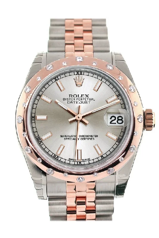 elegant dress watches for formal events Rolex Datejust 31 Silver Dial Diamond Bezel 18K Rose Gold Two Tone Jubilee Ladies Watch 178341 elegant dress watches for formal events Rolex Datejust 31 Silver Dial Diamond Bezel 18K Rose Gold Two Tone Jubilee Ladies Watch 178341