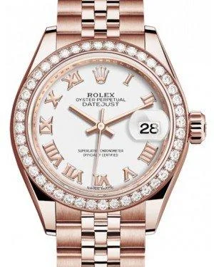 Watches made for exclusive collectors Rolex Lady Datejust 28 Rose Gold White Roman Dial & Diamond Bezel Jubilee Bracelet 279135RBR Watches made for exclusive collectors Rolex Lady Datejust 28 Rose Gold White Roman Dial & Diamond Bezel Jubilee Bracelet 279135RBR
