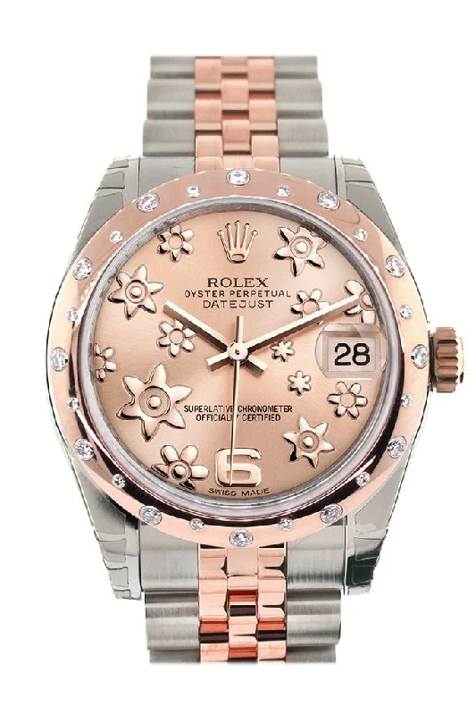 Formal watches for business people Rolex Datejust 31 Pink Raised Floral Motif Dial Diamond Bezel 18K Rose Gold Two Tone Jubilee Ladies Whatch 178341 Formal watches for business people Rolex Datejust 31 Pink Raised Floral Motif Dial Diamond Bezel 18K Rose Gold Two Tone Jubilee Ladies Whatch 178341