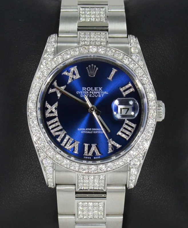 Watches with a luxurious look Rolex Datejust 116200 36mm Blue Diamond Dial Bezel & Bracelet Oyster Perpetual Watches with a luxurious look Rolex Datejust 116200 36mm Blue Diamond Dial Bezel & Bracelet Oyster Perpetual
