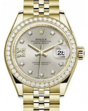 Watches for special occasions Rolex Lady Datejust 28 Yellow Gold Silver Diamond IX Dial & Diamond Bezel Jubilee Bracelet 279138RBR Watches for special occasions Rolex Lady Datejust 28 Yellow Gold Silver Diamond IX Dial & Diamond Bezel Jubilee Bracelet 279138RBR