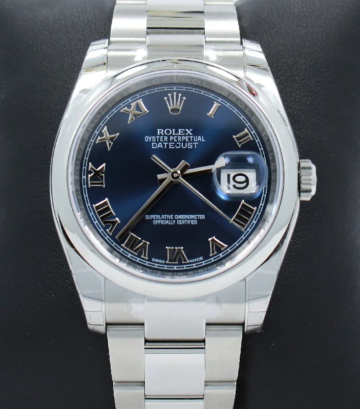 women’s watches with interchangeable bands Rolex Datejust 116200 36mm Oyster Perpetual Blue Roman UNWORN women’s watches with interchangeable bands Rolex Datejust 116200 36mm Oyster Perpetual Blue Roman UNWORN