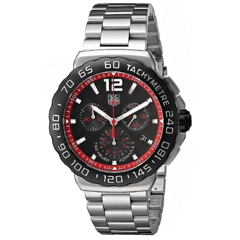 Formal watches for evening events Tag Heuer Men's CAU1116.BA0858 Formula 1 Chronograph Stainless Steel Watch Formal watches for evening events Tag Heuer Men's CAU1116.BA0858 Formula 1 Chronograph Stainless Steel Watch