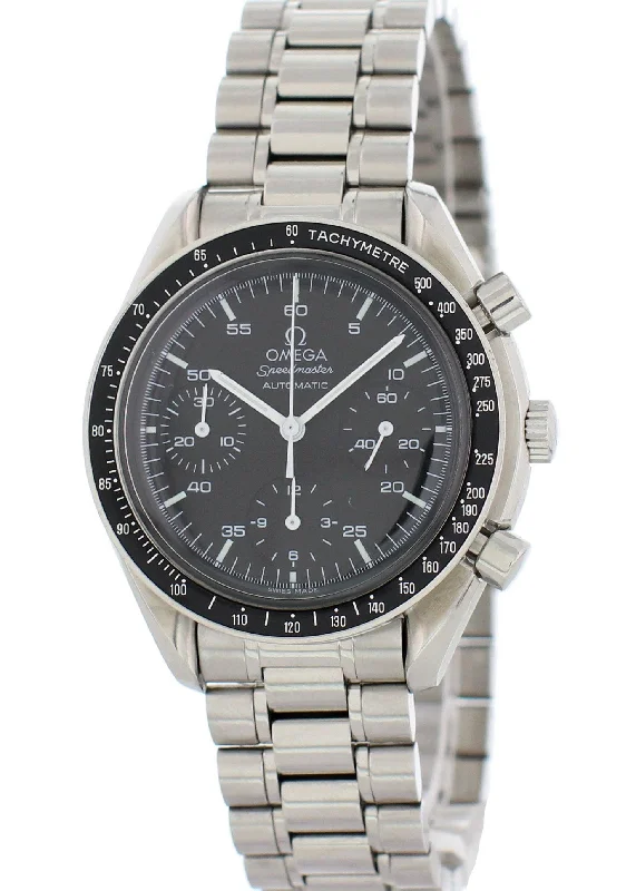 elegant dress watches for formal events   Omega Speedmaster Reduced 3510.50.00  With Papers