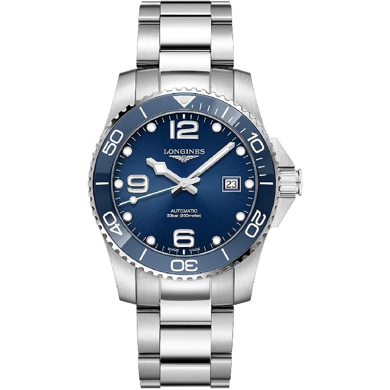 Watches with a stylish look   Longines Men's L3.781.4.96.6 HydroConquest Stainless Steel Watch