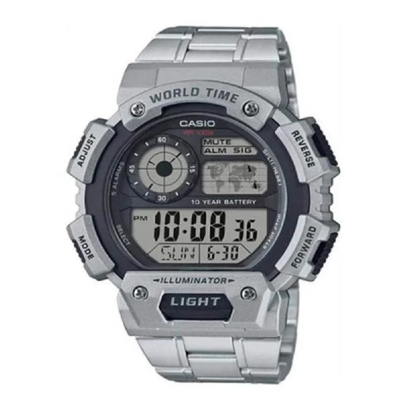 Casual watches for weekend outings   Casio AE-1400WHD-1AVDF Vintage Black Silver Watch