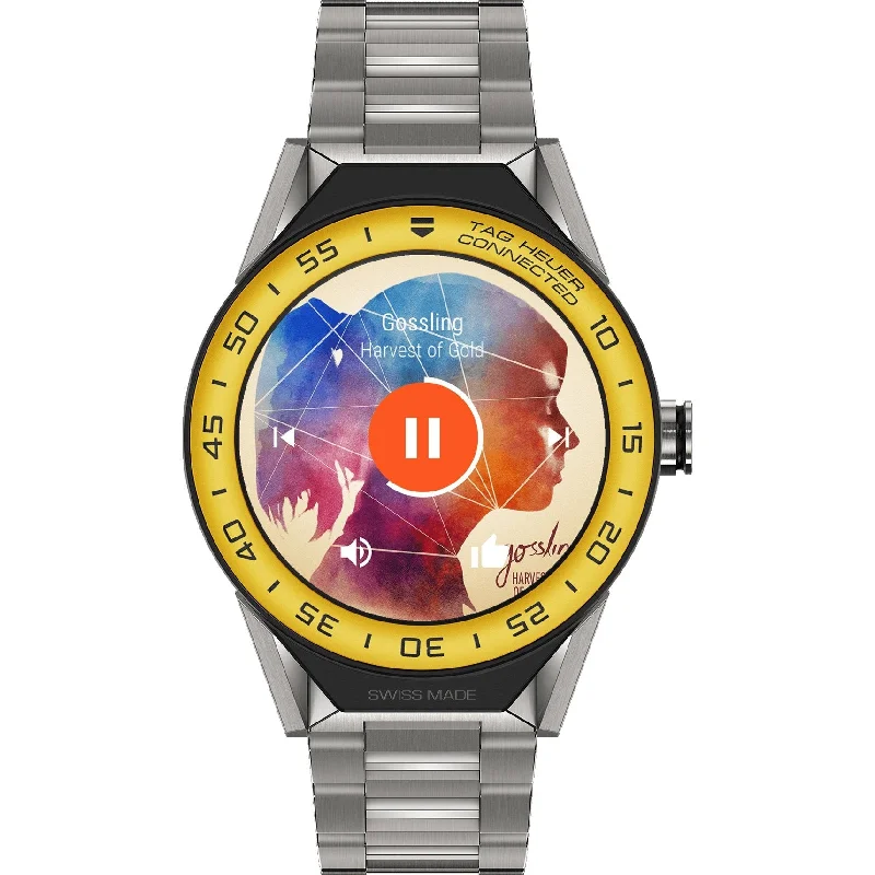 designer watches for special occasions   Tag Heuer Men's SBF8A8017.10BF0608 Connected Modular Titanium Watch