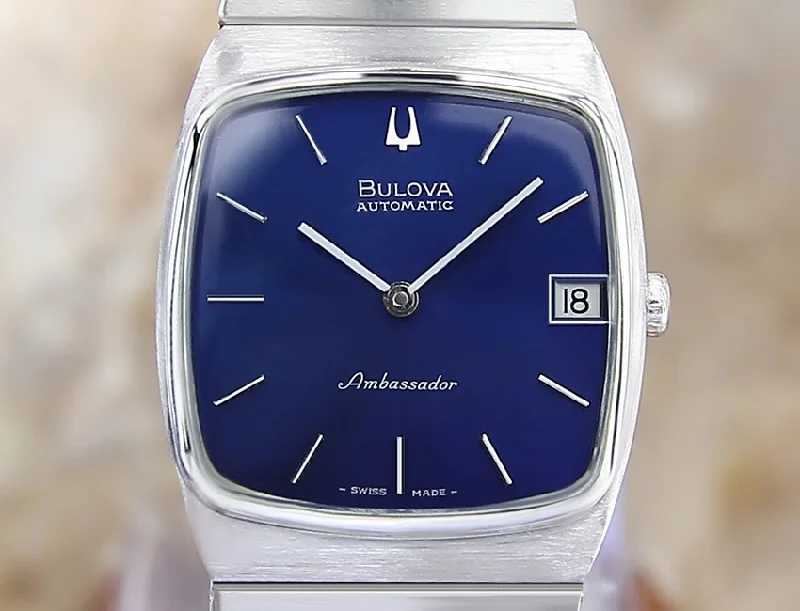 stylish watches for casual wear   1970's Vintage Bulova Ambassador Men's Watch