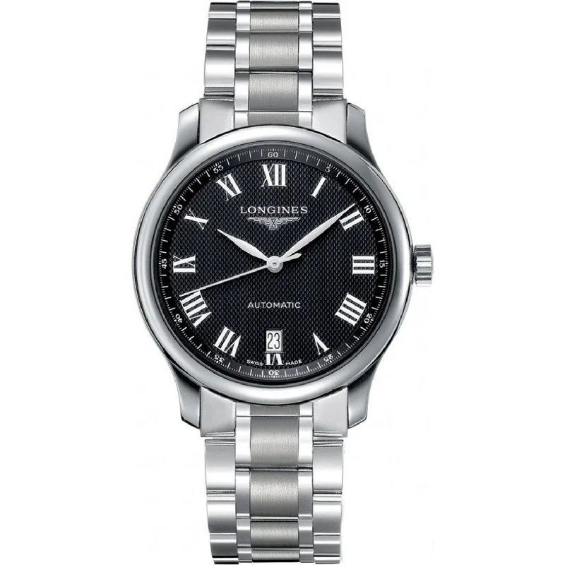 elegant dress watches for formal events   Longines Men's L2.628.4.51.6 Master Stainless Steel Watch