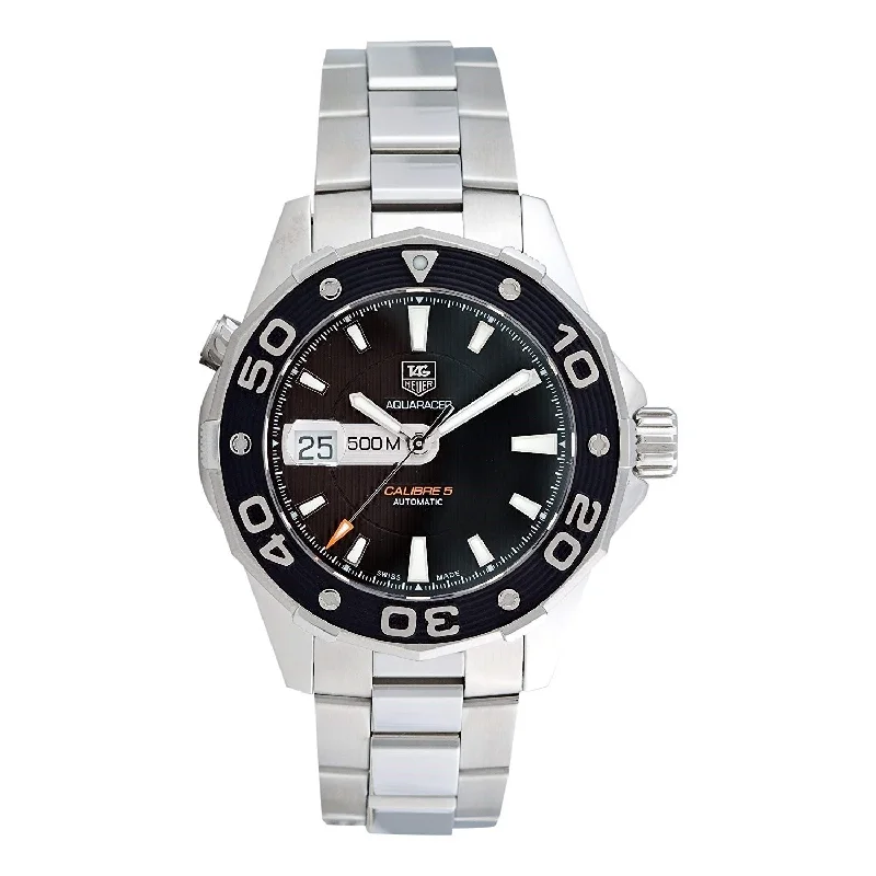 Watches with a stylish look   Tag Heuer Men's WAJ2114.BA0871 Aquaracer Stainless Steel Watch