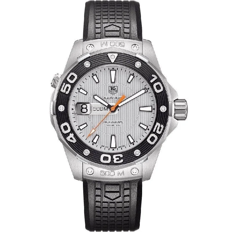 Casual watches for weekend outings Tag Heuer Aquaracer Quartz Silver Dial Men's Watch WAJ1111.FT6015 Casual watches for weekend outings Tag Heuer Aquaracer Quartz Silver Dial Men's Watch WAJ1111.FT6015
