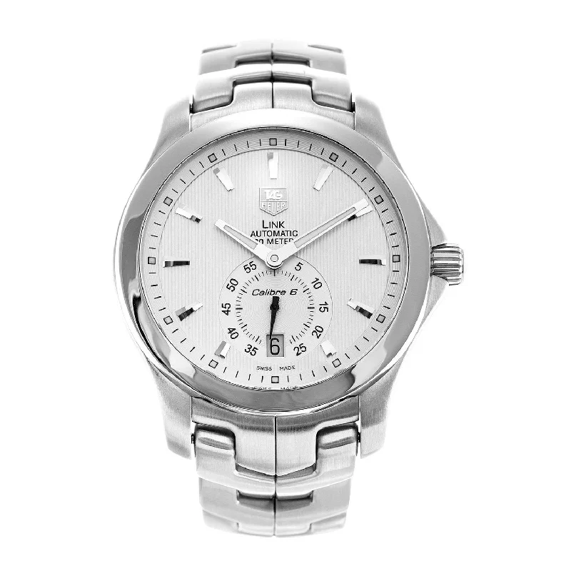 stylish watches for everyday wear   Tag Heuer Men's WJF211B.BA0570 Link Stainless Steel Watch
