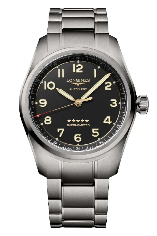 Watches with a stylish look   Longines Spirit 42mm Automatic Chronometer Titanium L3.811.1.53.6