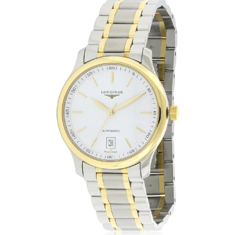 stylish watches for everyday wear   Longines Men's L26285127 Master Collection 18kt Yellow Gold Automatic Two-Tone Stainless Steel Watch