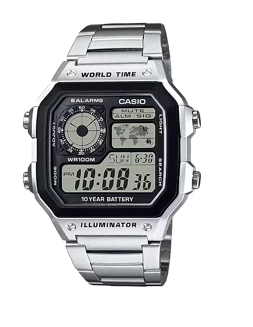Watches with adjustable straps for a perfect fit   Casio Watch Ref: AE1200WHD1AVEF
