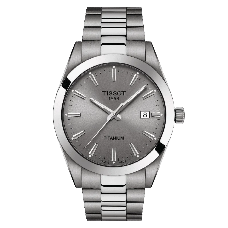 designer watches for special occasions   Tissot Gentleman Titanium T1274104408100