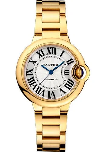 Formal watches for evening events Cartier Ballon Bleu de Cartier Watch - 33 mm Yellow Gold Case - WGBB0005 Formal watches for evening events Cartier Ballon Bleu de Cartier Watch - 33 mm Yellow Gold Case - WGBB0005