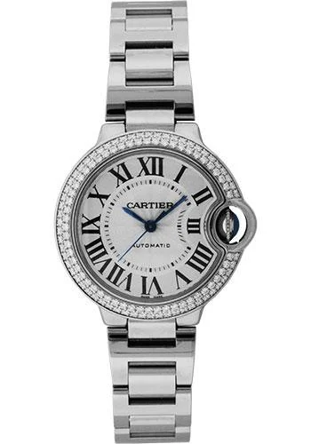Watches with a stylish look Cartier Ballon Bleu de Cartier Watch - 33 mm White Gold Diamond Case - WE902065 Watches with a stylish look Cartier Ballon Bleu de Cartier Watch - 33 mm White Gold Diamond Case - WE902065