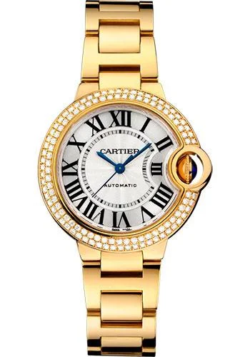 Watches made for exclusive collectors Cartier Ballon Bleu De Cartier Watch - 33 mm Yellow Gold Diamond Case - Diamond Bezel - WJBB0002 Watches made for exclusive collectors Cartier Ballon Bleu De Cartier Watch - 33 mm Yellow Gold Diamond Case - Diamond Bezel - WJBB0002