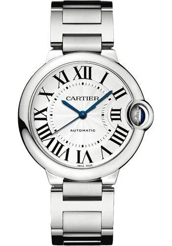 best luxury watches for men   Cartier Ballon Bleu de Cartier Watch - 36 mm Steel Case - Silver Dial - Interchangeable Bracelet - WSBB0048