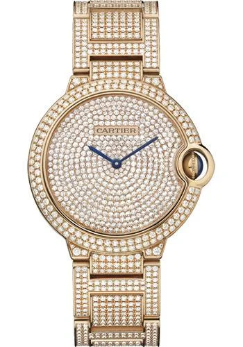 stylish watches for casual wear Cartier Ballon Bleu de Cartier Watch - 36.6 mm Pink Gold Diamond Case - Diamond Paved Dial - Diamond Bracelet - HPI00489 stylish watches for casual wear Cartier Ballon Bleu de Cartier Watch - 36.6 mm Pink Gold Diamond Case - Diamond Paved Dial - Diamond Bracelet - HPI00489